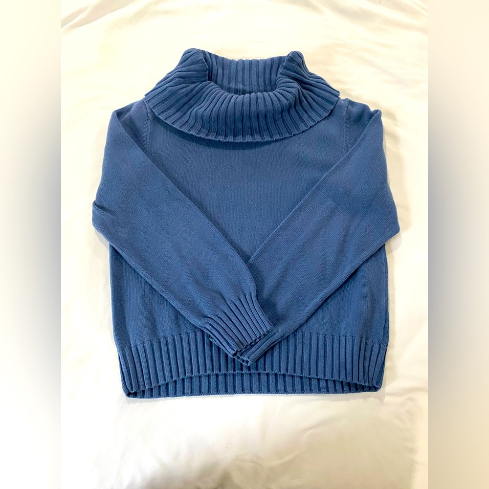 Jeanne Pierre Blue Long Sleeve Sweater.
